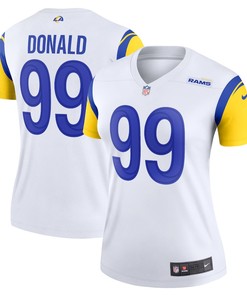 Aaron Donald 99 Los Angeles Rams Women's Legend Jersey - White