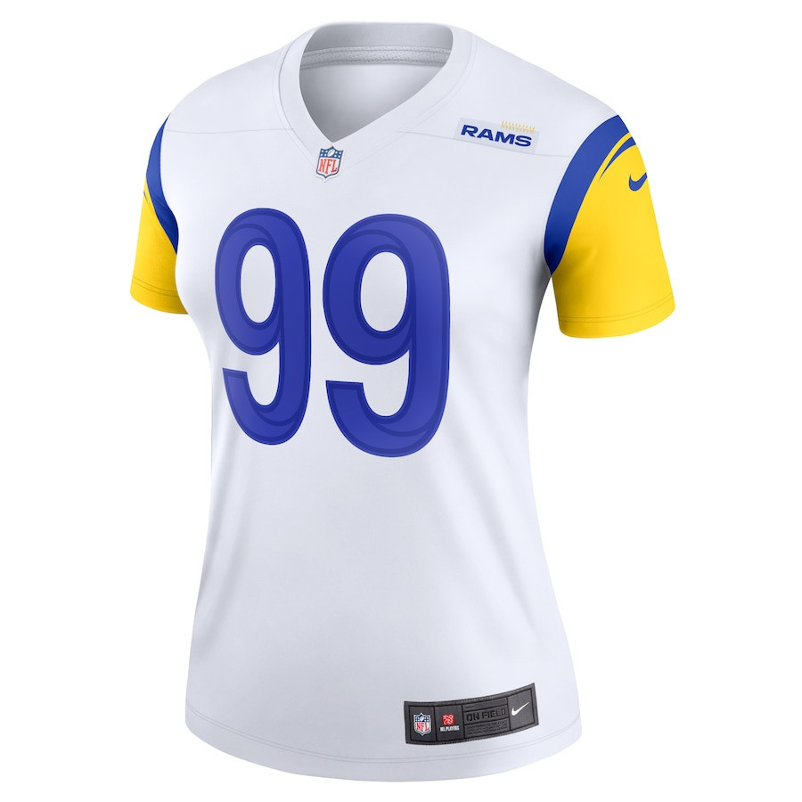 Aaron Donald 99 Los Angeles Rams Women's Legend Jersey - White