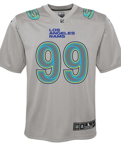 Aaron Donald 99 Los Angeles Rams Youth Atmosphere Game Jersey - Gray