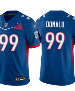 Aaron Donald 99 Rams Pro Bowl 2023 Patch Men Jersey - Blue