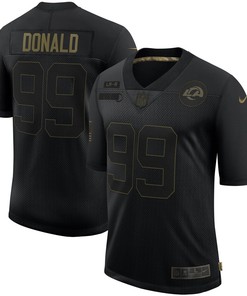 Aaron Donald Los Angeles Rams 2020 Salute To Service Limited Jersey - Black