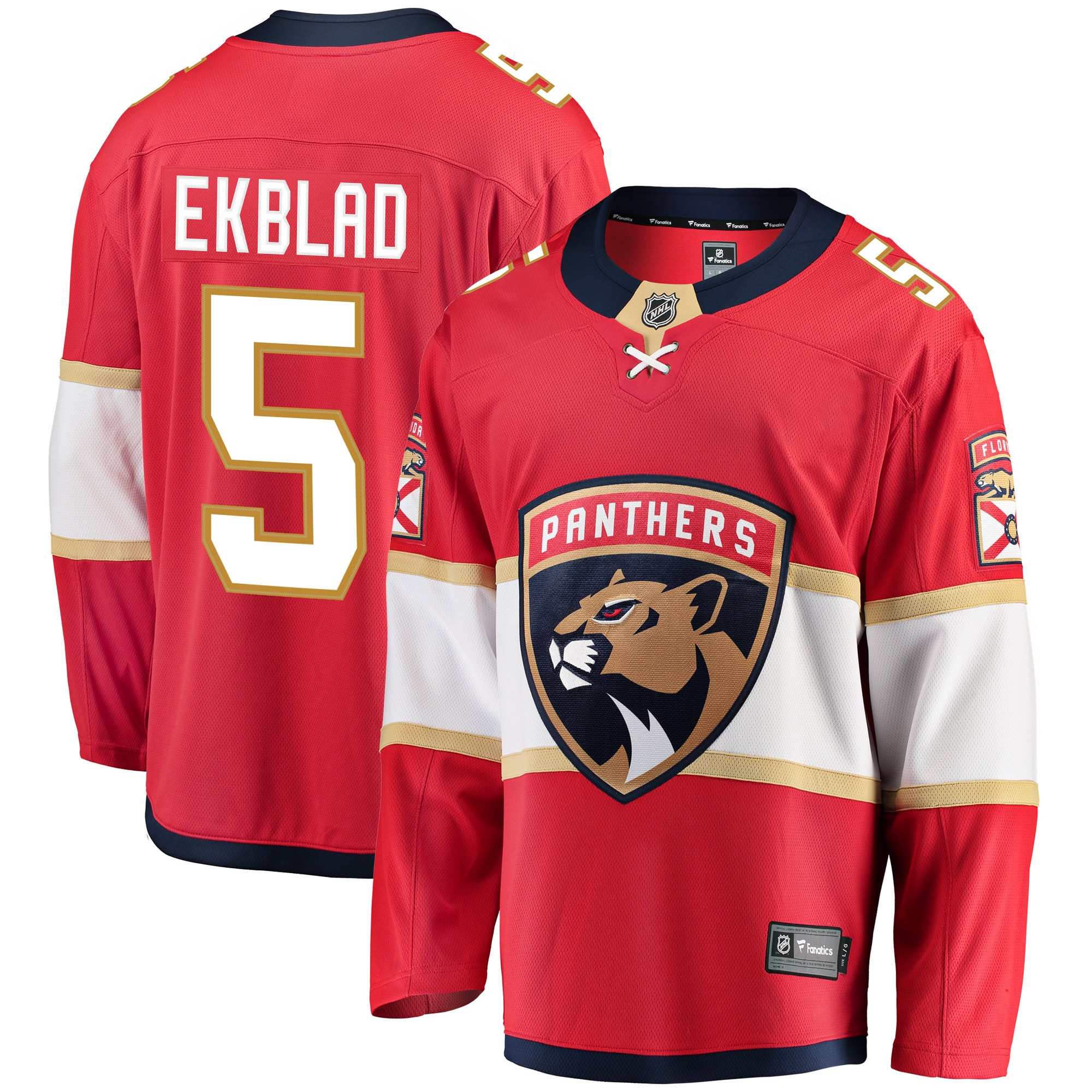 Aaron Ekblad Florida Panthers Fanatics Branded Breakaway Player Jersey - Red Nhl