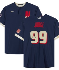 Aaron Judge New York Yankees Fanatics Autographed 2021 Mlb All-star Game Replica Jersey