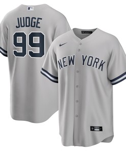 Aaron Judge New York Yankees Road Replica Player Name Jersey - Gray Mlb