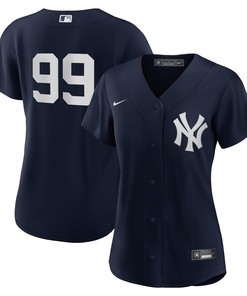 Aaron Judge New York Yankees Womens 2020 Spring Training Replica Player Jersey - Navy Mlb