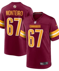 Aaron Monteiro Washington Commanders Game Player Jersey - Burgundy