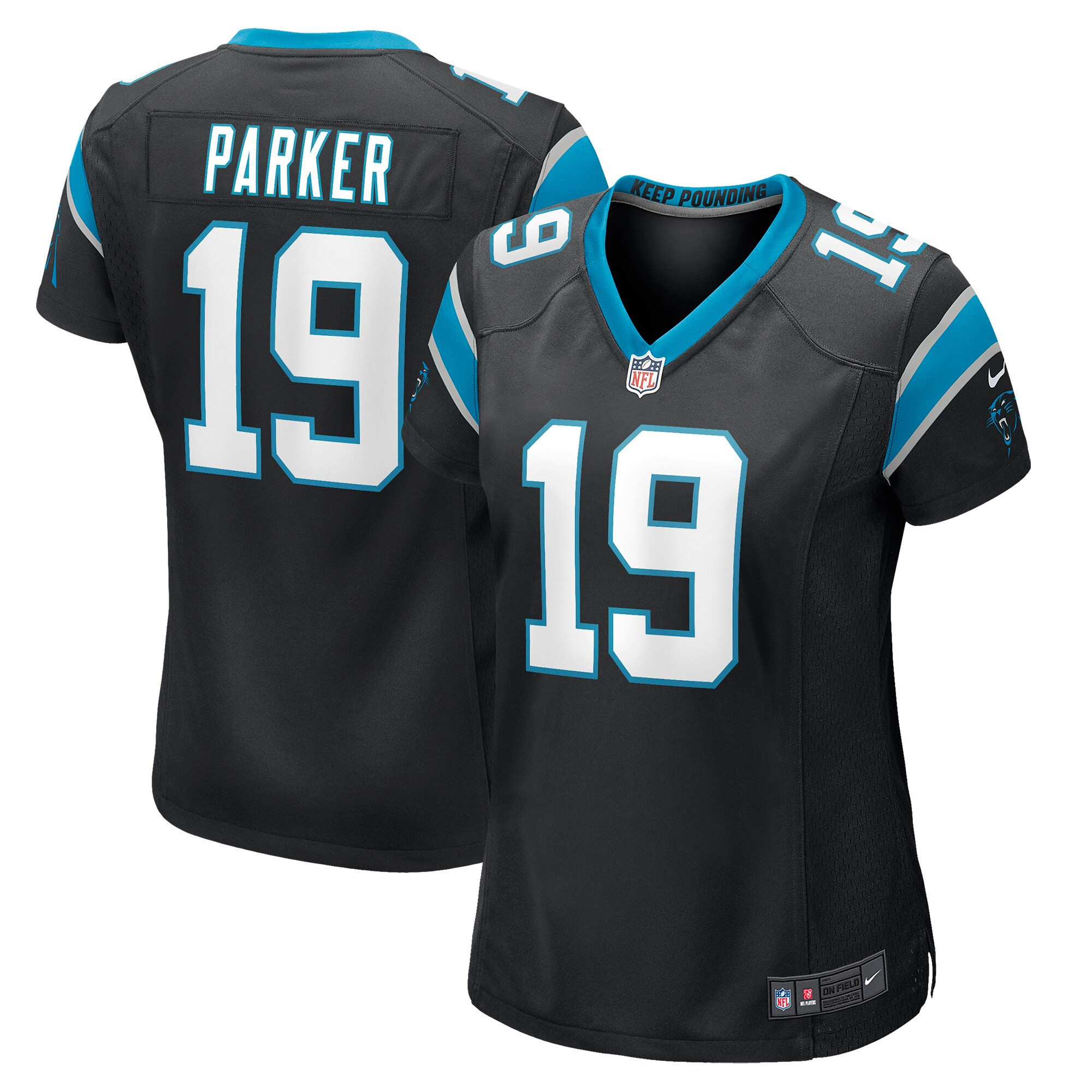 Aaron Parker Carolina Panthers Womens Game Jersey - Black Nfl