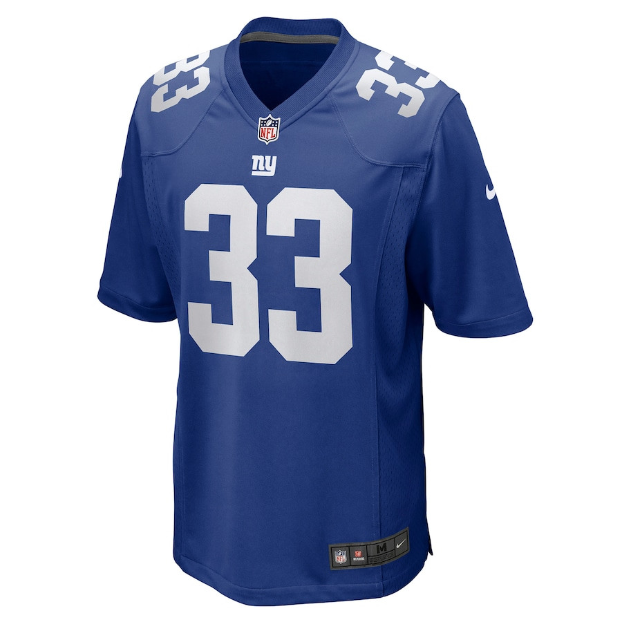 Aaron Robinson 33 New York Giants Game Player Jersey - Royal