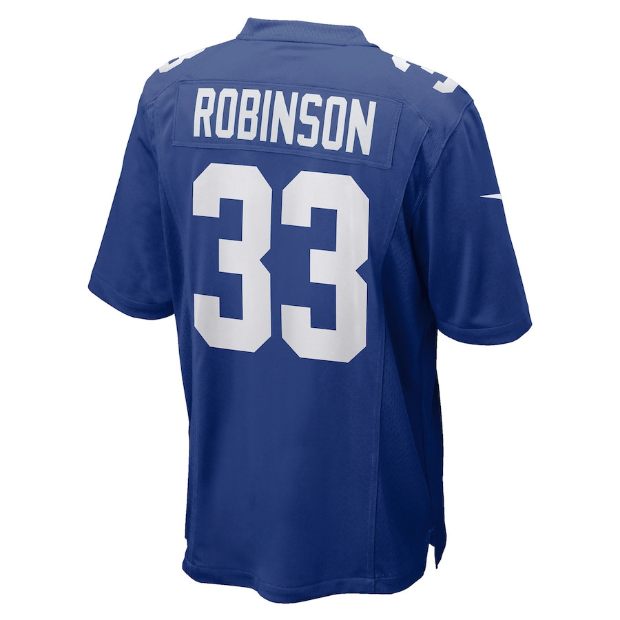 Aaron Robinson 33 New York Giants Game Player Jersey - Royal