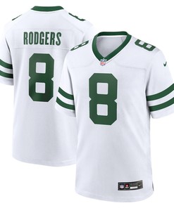 Aaron Rodgers 8 New York Jets Legacy Game Men Jersey - White
