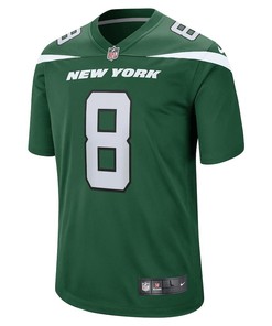 Aaron Rodgers 8 New York Jets Men Game Jersey - Gotham Green