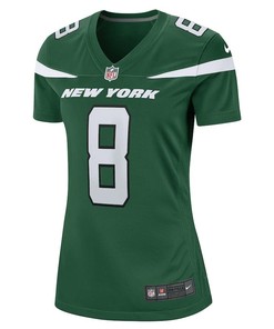 Aaron Rodgers 8 New York Jets Women Game Jersey - Gotham Green