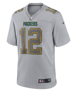 Aaron Rodgers Green Bay Packers Atmosphere Fashion Game Jersey - Gray