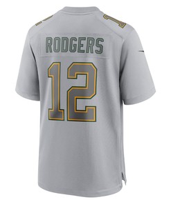 Aaron Rodgers Green Bay Packers Atmosphere Fashion Game Jersey - Gray