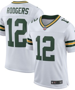 Aaron Rodgers Green Bay Packers Classic Elite Player Jersey - White Nfl