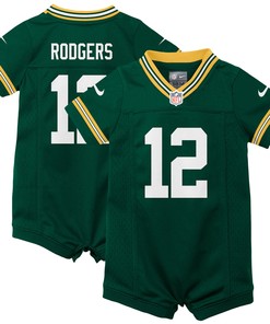 Aaron Rodgers Green Bay Packers Infant Romper Jersey - Green Nfl
