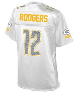 Aaron Rodgers Green Bay Packers Nfl Pro Line Womens White Out Fashion Jersey - White