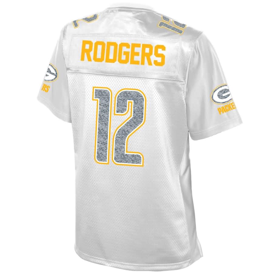 Aaron Rodgers Green Bay Packers Nfl Pro Line Womens White Out Fashion Jersey - White
