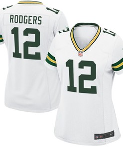 Aaron Rodgers Green Bay Packers Nike Womens Game Jersey - White
