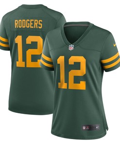 Aaron Rodgers Green Bay Packers Womens Alternate Game Player Jersey - Green Nfl