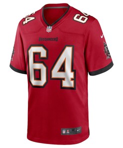 Aaron Stinnie 64 Tampa Bay Buccaneers Game Jersey - Red