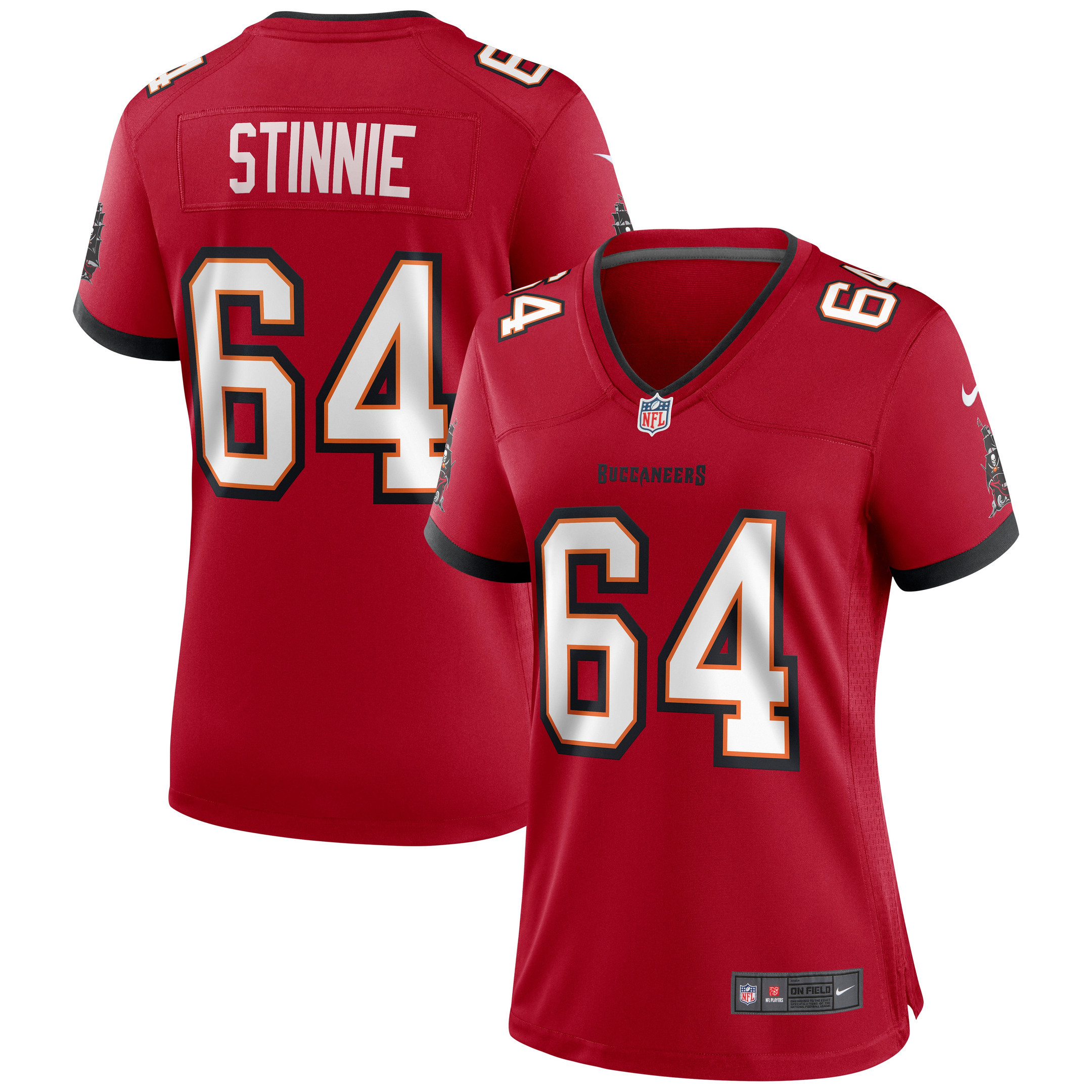 Aaron Stinnie Tampa Bay Buccaneers Womens Game Jersey - Red Nfl