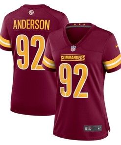 Abdullah Anderson 92 Washington Commanders Women's Game Player Jersey - Burgundy