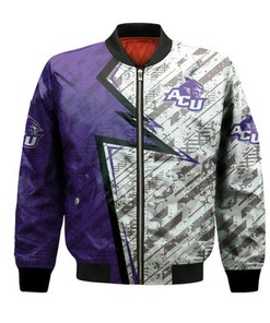 Abilene Christian Wildcats Bomber Abstract Pattern Sport- NCAA