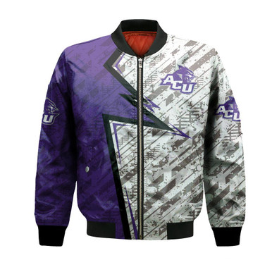Abilene Christian Wildcats Bomber Abstract Pattern Sport- NCAA