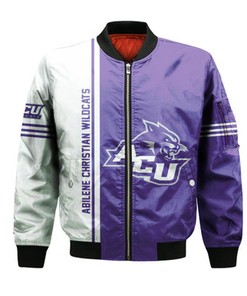 Abilene Christian Wildcats Bomber Jacket Half Style - NCAA