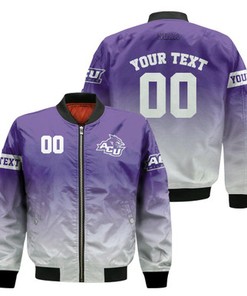 Abilene Christian Wildcats Fadded Bomber Jacket - NCAA