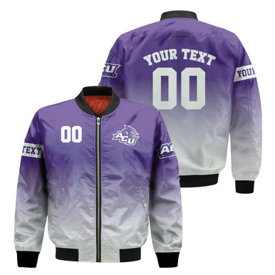 Abilene Christian Wildcats Fadded Bomber Jacket - NCAA