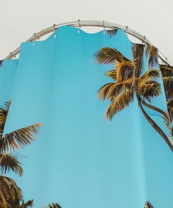 Abstract Art Palm Trees Shower Curtain for Your Modern Bathroom Decor