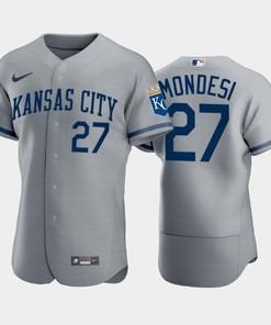 Adalberto Mondesi 27 Kansas City Royals 2022-23 Gray Men's Jersey