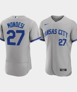 Adalberto Mondesi 27 Kansas City Royals Men's 2022-23 Road Jersey - Gray Jersey