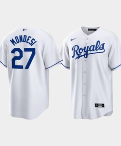 Adalberto Mondesi 27 Kansas City Royals White Home Player Jersey