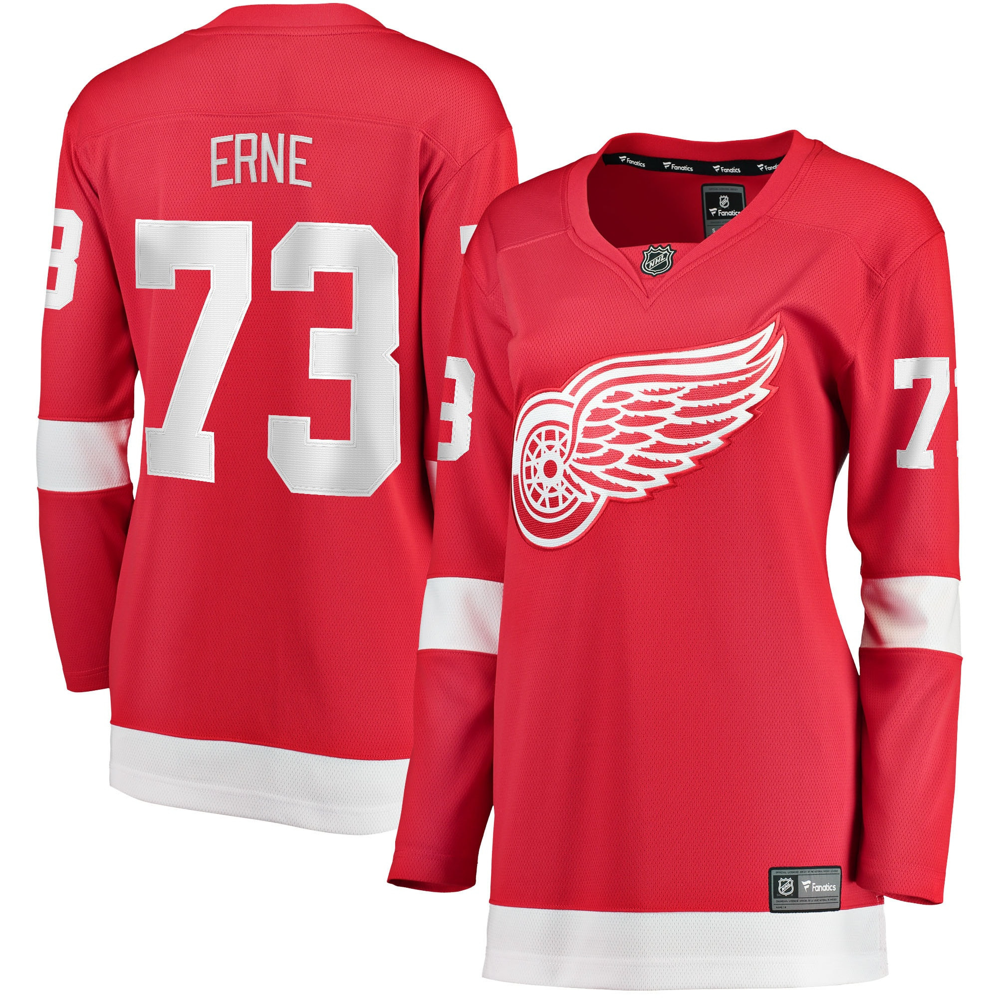 Adam Erne Detroit Red Wings Fanatics Branded Womens Home Breakaway Player Jersey - Red Nhl