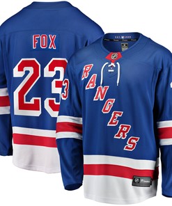 Adam Fox New York Rangers Fanatics Branded 2017/18 Home Breakaway Replica Jersey - Blue Nhl
