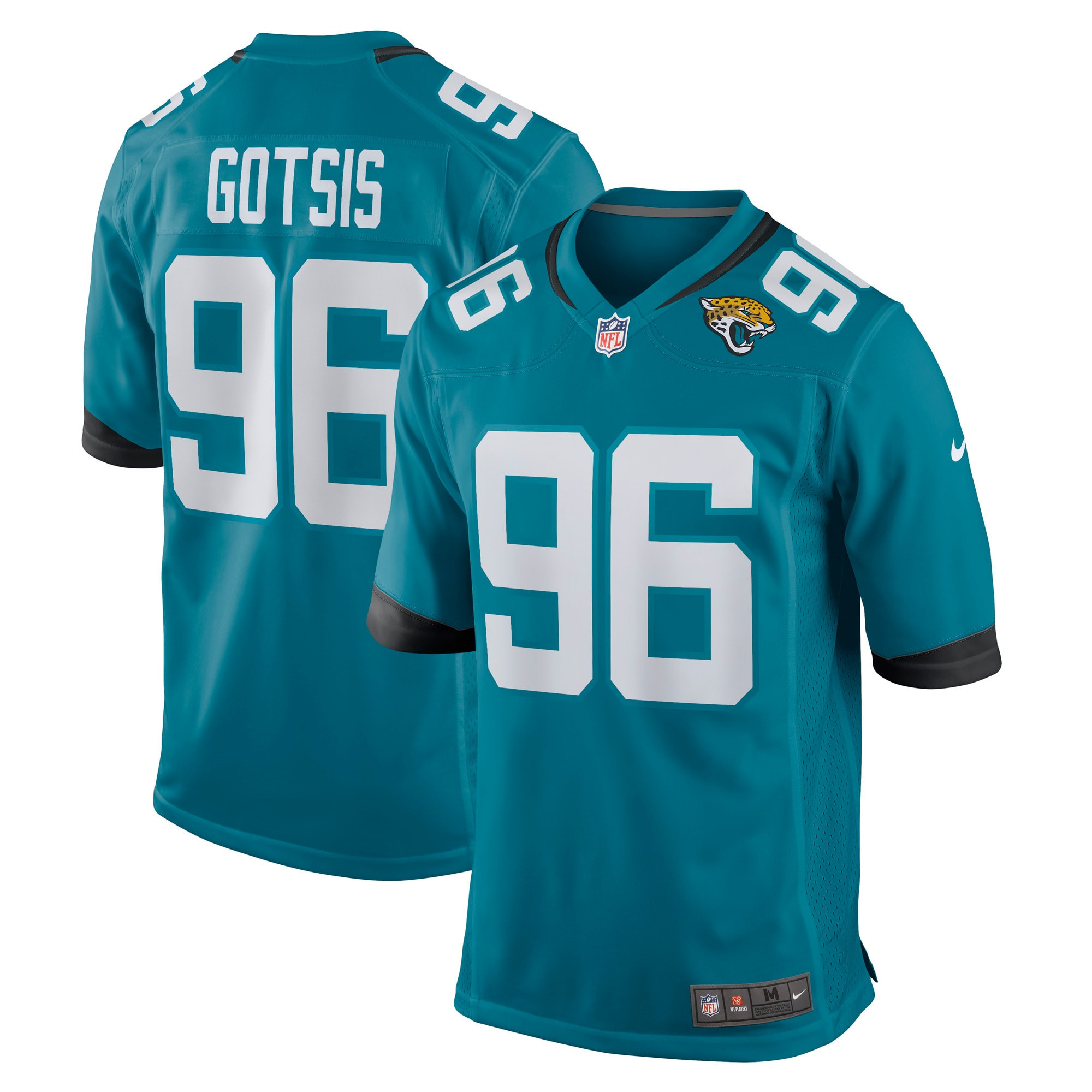Adam Gotsis Jacksonville Jaguars Game Jersey - Teal Nfl