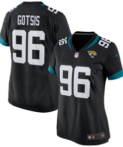 Adam Gotsis Jacksonville Jaguars Womens Game Jersey Black Nfl