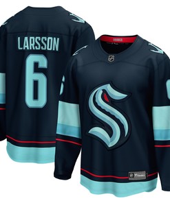 Adam Larsson Seattle Kraken Fanatics Branded Home Breakaway Player Jersey - Deep Sea Blue Nhl