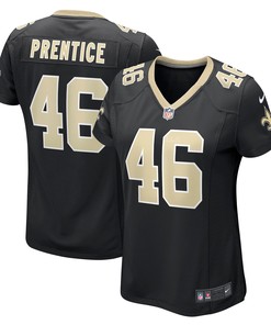 Adam Prentice New Orleans Saints Womens Game Player Jersey - Black Nfl