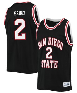 Adam Seiko 2 San Diego State Aztecs 2023 Basketball Jersey- Men Black