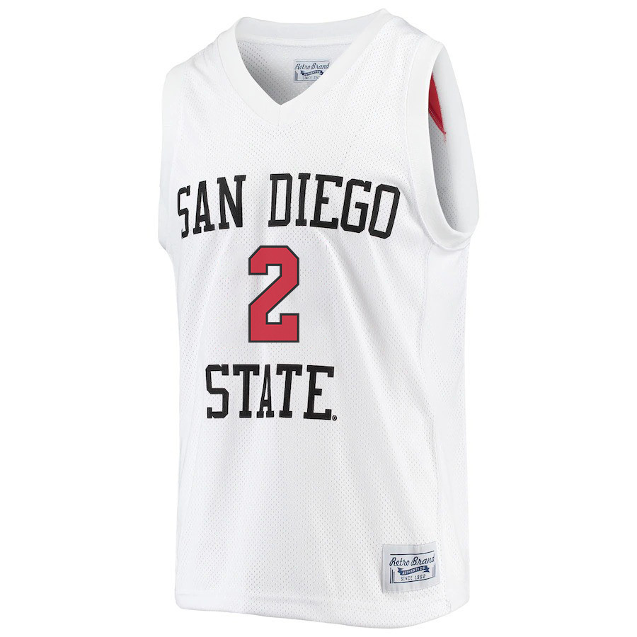 Adam Seiko 2 San Diego State Aztecs 2023 Basketball Jersey- Men White