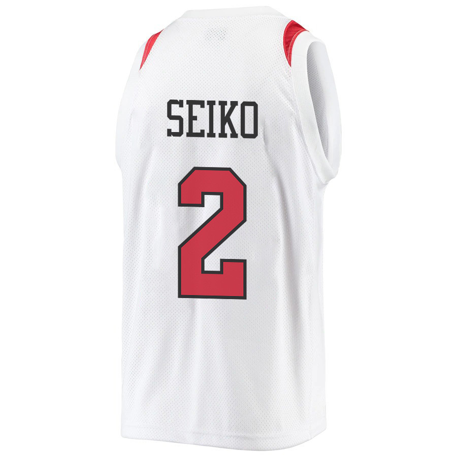 Adam Seiko 2 San Diego State Aztecs 2023 Basketball Jersey- Men White