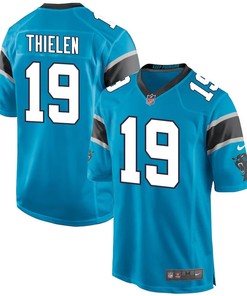 Adam Thielen 19 Carolina Panthers Men Game Jersey - Blue