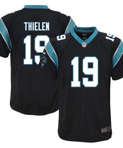 Adam Thielen 19 Carolina Panthers Youth Game Jersey - Black