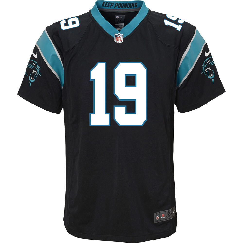 Adam Thielen 19 Carolina Panthers Youth Game Jersey - Black