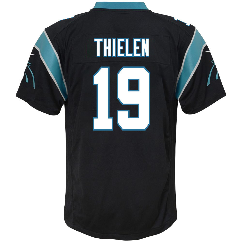 Adam Thielen 19 Carolina Panthers Youth Game Jersey - Black