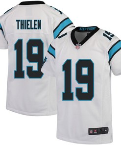 Adam Thielen 19 Carolina Panthers Youth Game Jersey - White